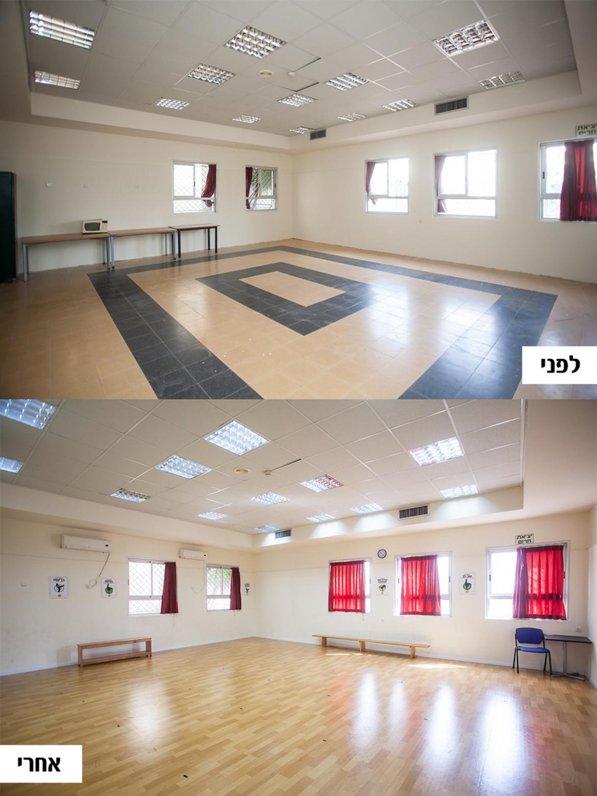 תמונות לפני ואחרי. צילום: רון אוריאל